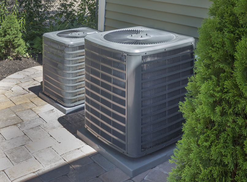 outside HVAC units